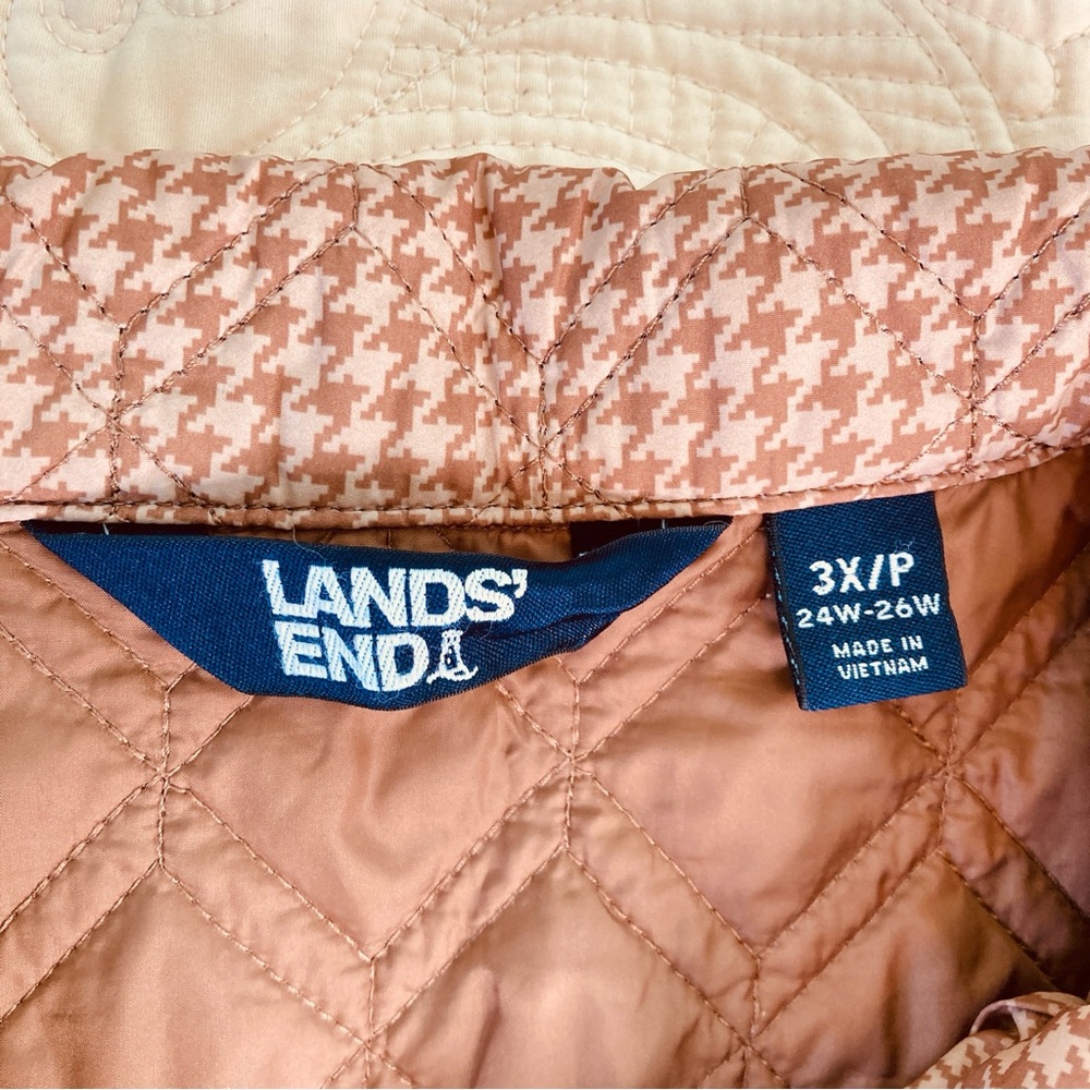 Lands' End Quilted Primaloft Insulated‎ Jacket Packable Tan Cream (Size 3XP) - Picture 11 of 15